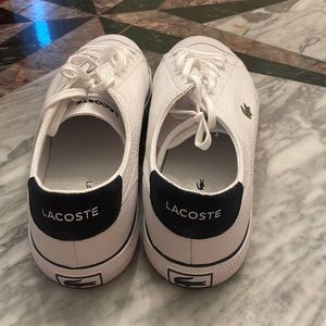 Lacoste gripshot 120 white leather sneakers